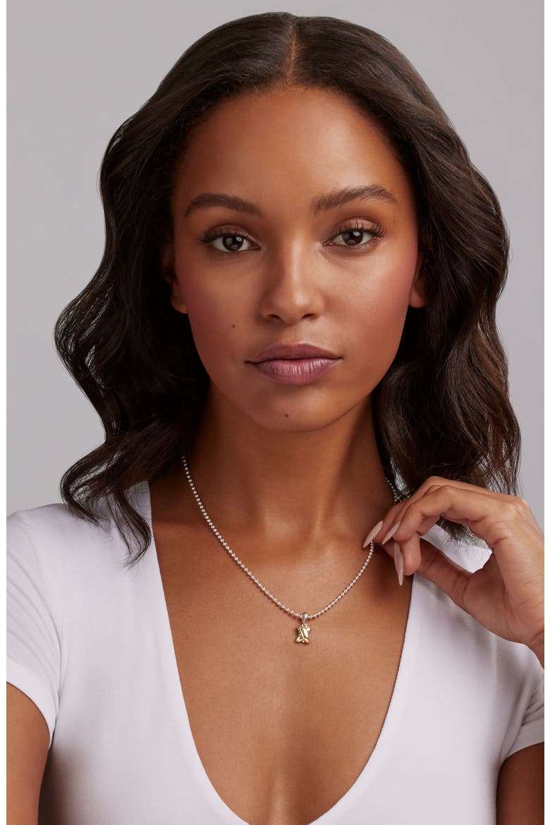 Embrace Pendant Necklace, Alternate, color, GOLD/ SILVER
