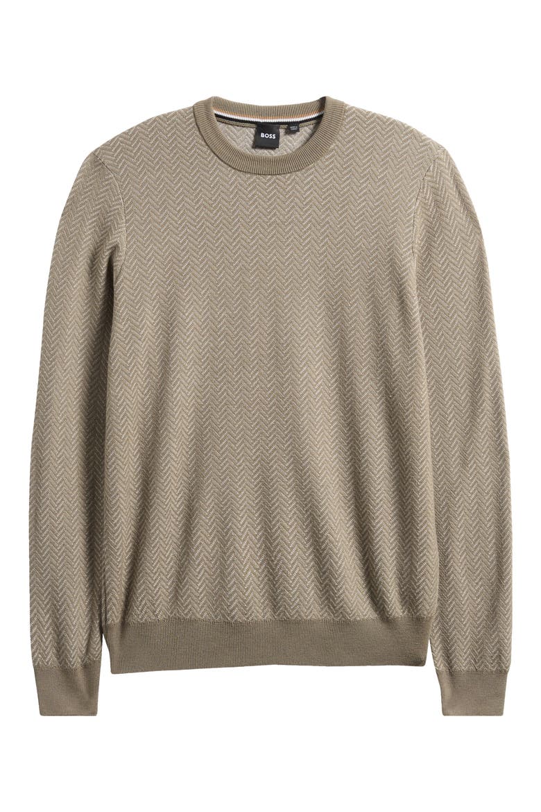 Habito Wool Sweater, Alternate, color, OPEN BROWN