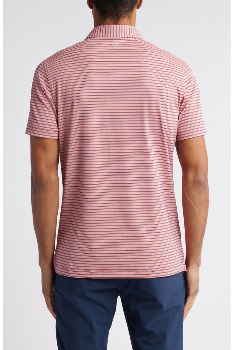 Bridge Stripe Performance Jersey Polo, Alternate, color, PINK CREPE
