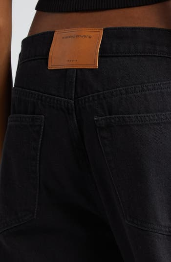 Alexander Wang EZ Slouch Cutout Logo Jeans | Nordstrom Alexander Wang EZ Slouch Cutout Logo Jeans | Nordstrom