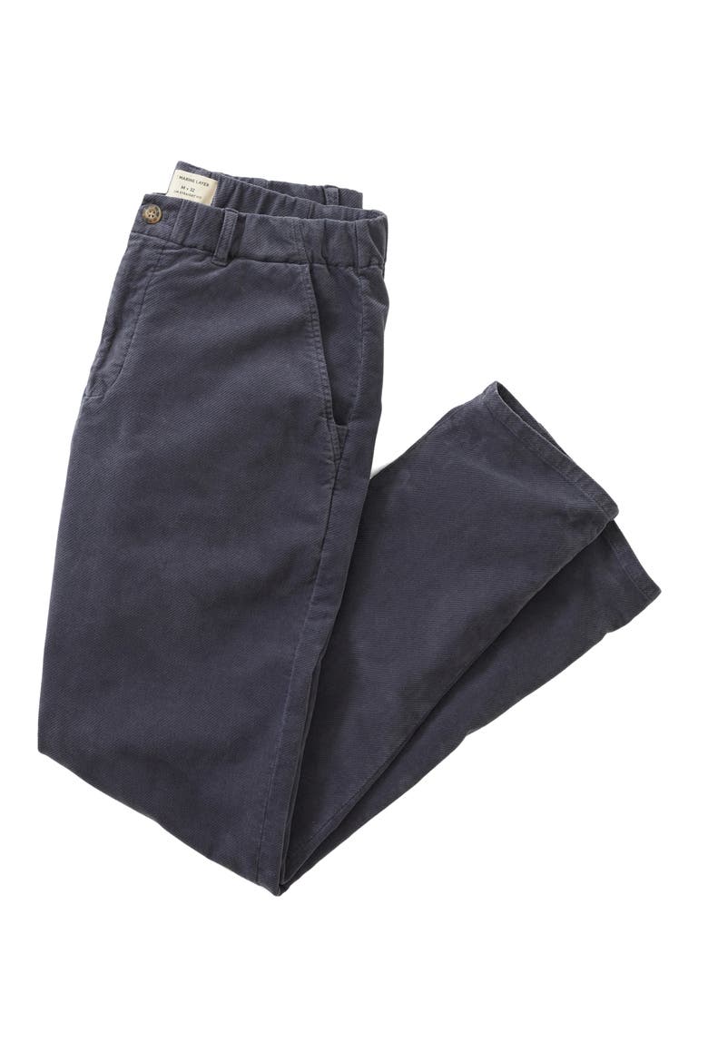 Saturday Slim Straight Leg Moleskin Chinos, Alternate, color, MOOD INDIGO