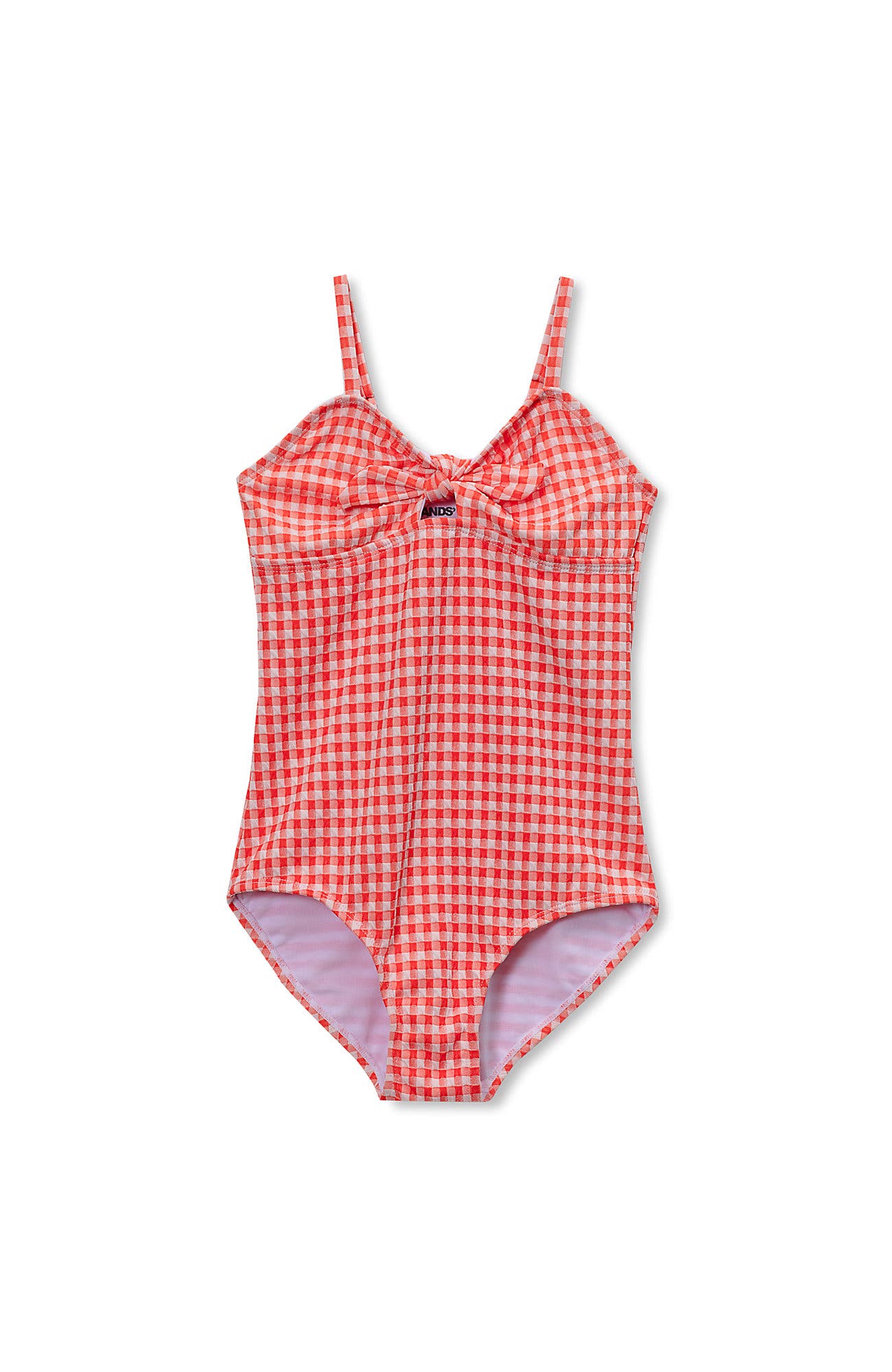 selected Coral/Gingham