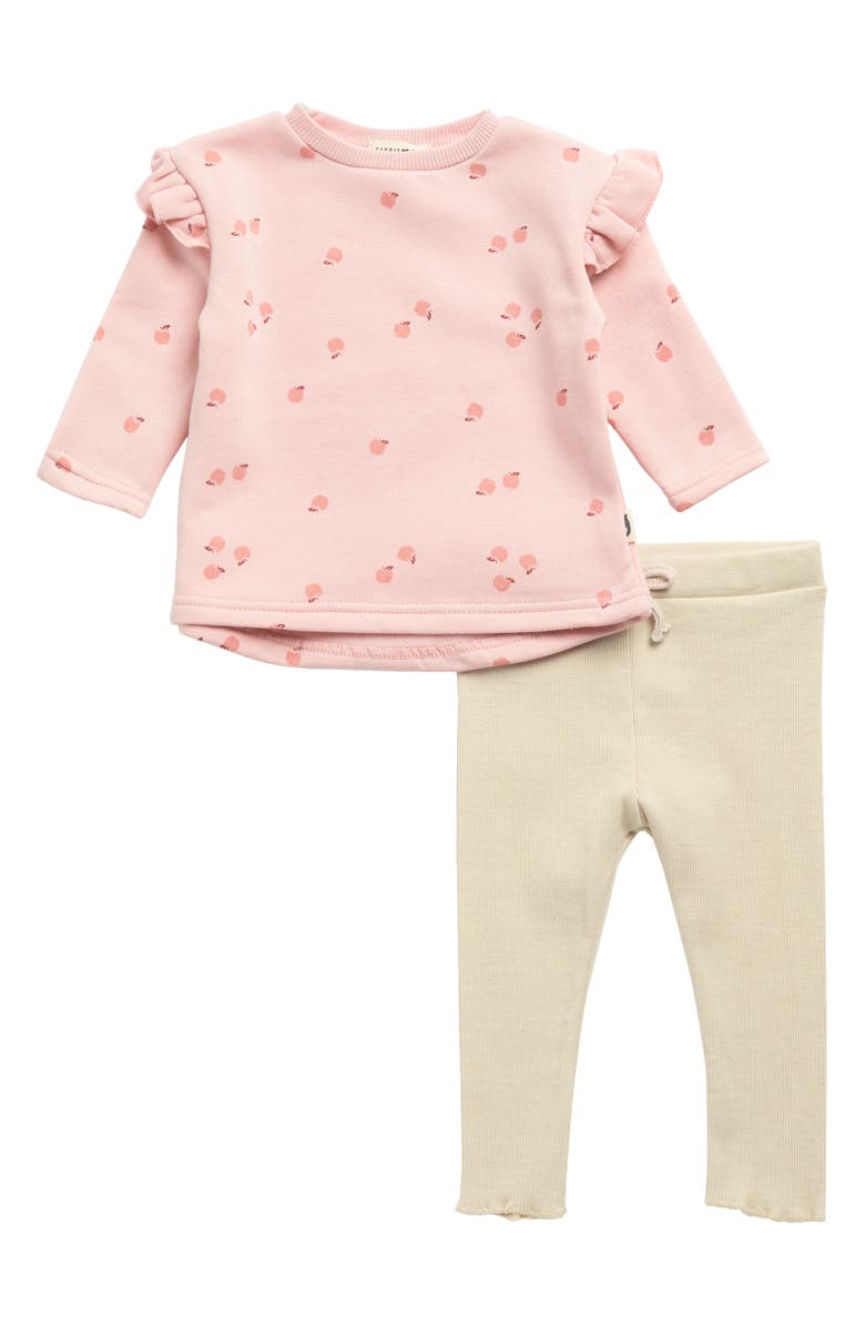 RABBIT AND BEAR ORGANIC Sweatshirt & Knit Leggings Set, Main, color,