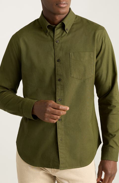 Everyday Slim Fit Solid Cotton Button-Down Oxford Shirt