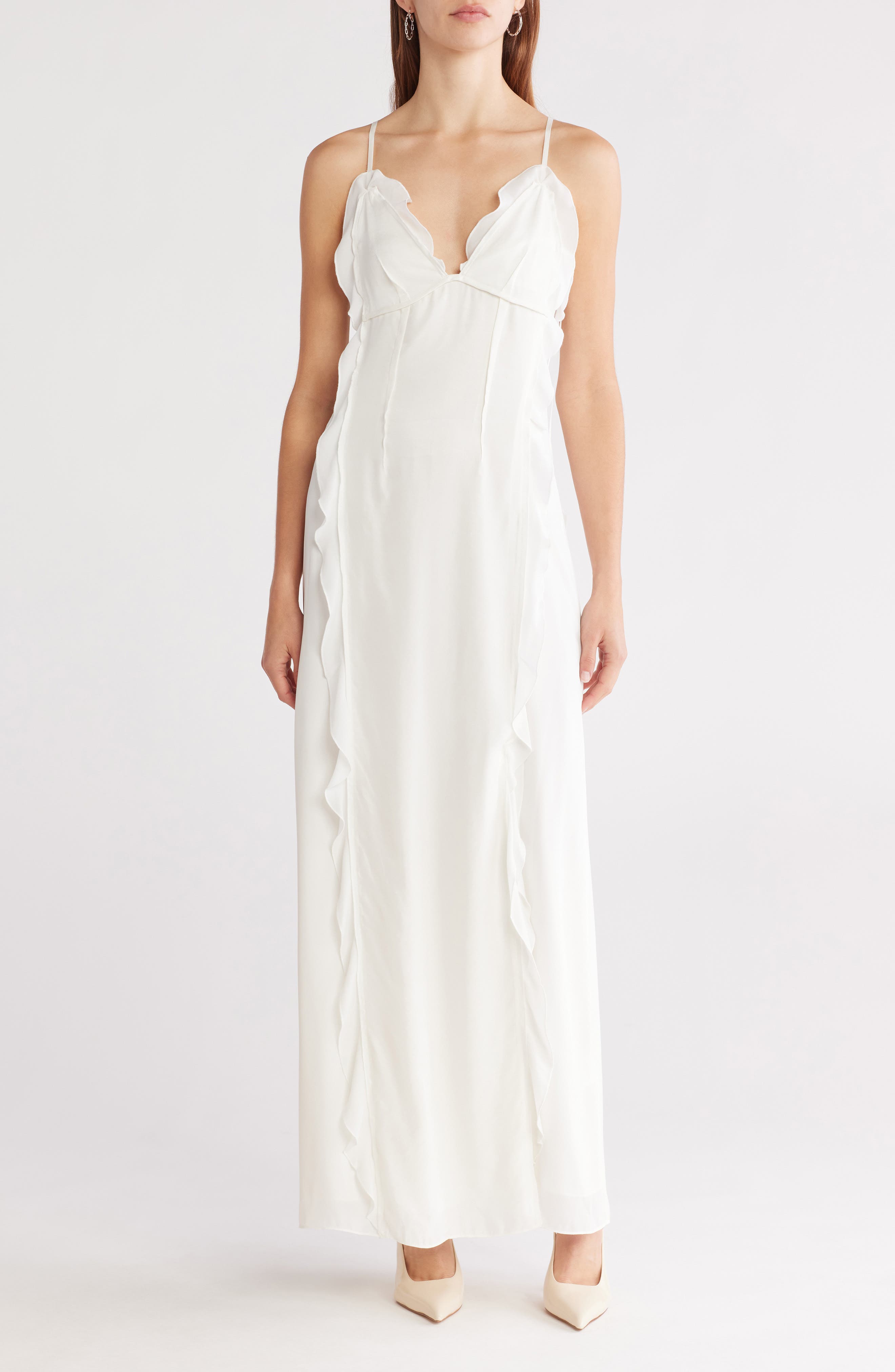 Simkhai Emily Ruffle Cami Maxi Dress