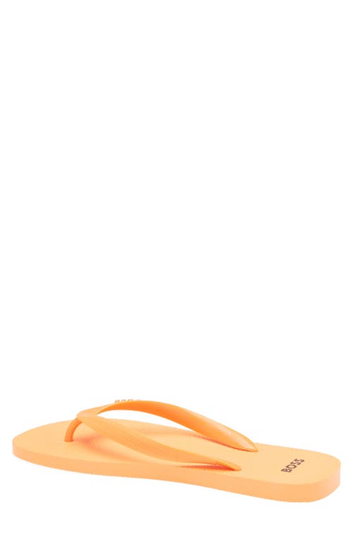 Hugo Boss Boss Pacific Thong Sandal In Open Orange