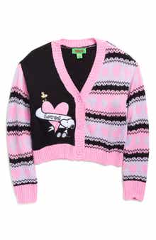 PEANUTS Kids' Peanuts® V-Day Snoopy Heart Cardigan