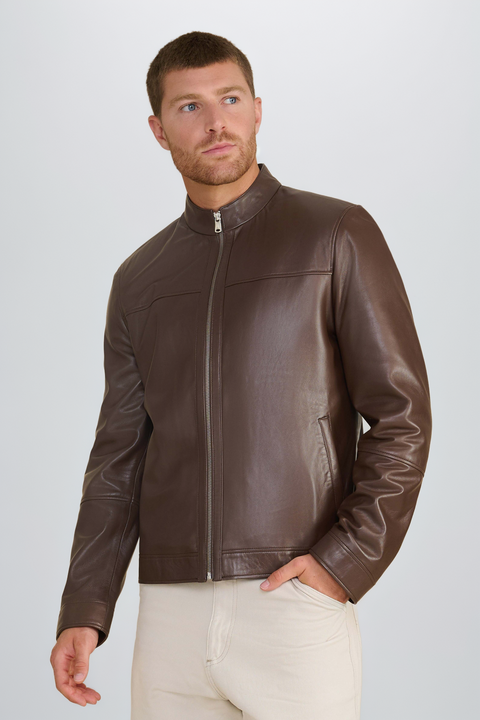 Otis Racer Leather Jacket
