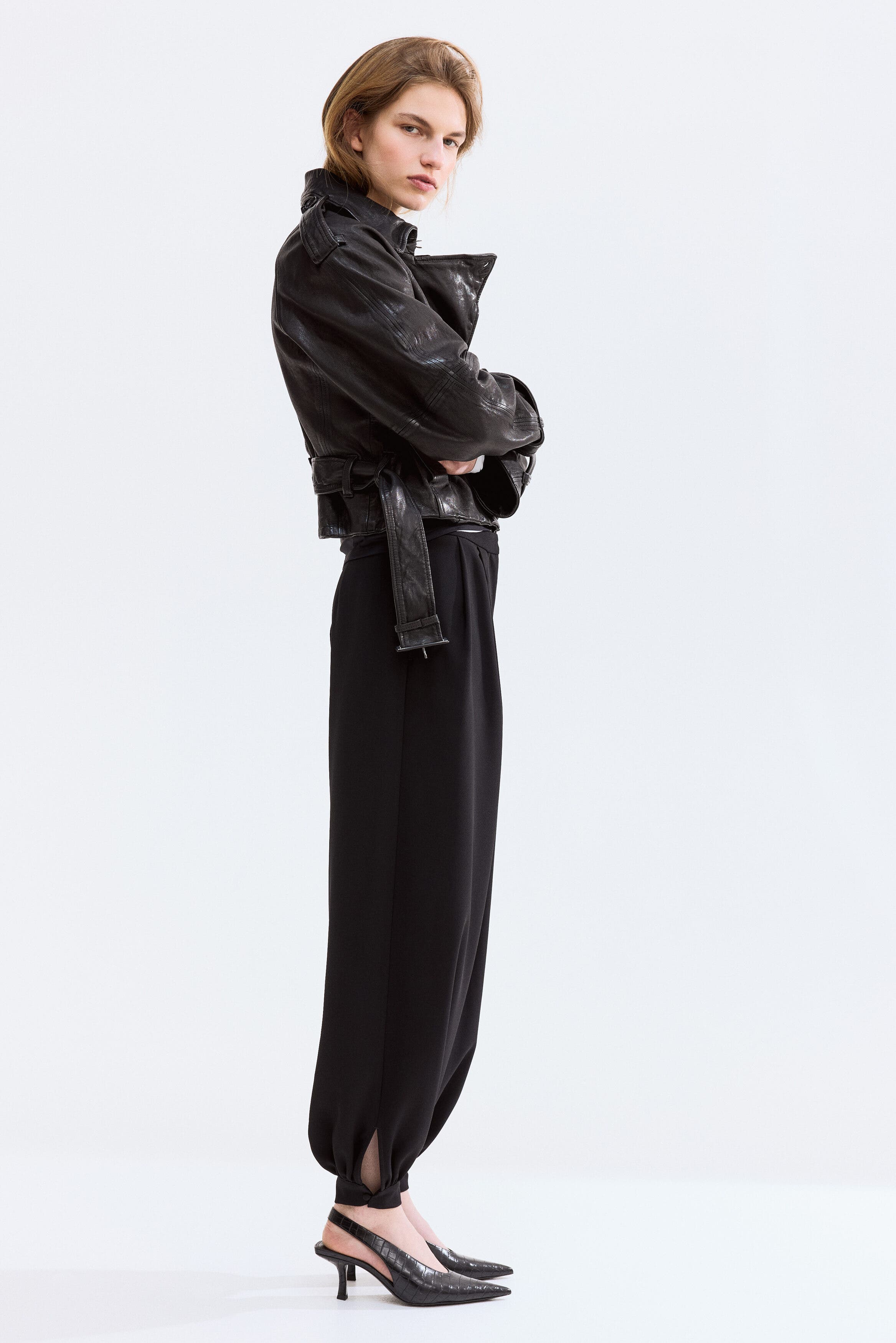 Pleated Balloon Trousers - image 2