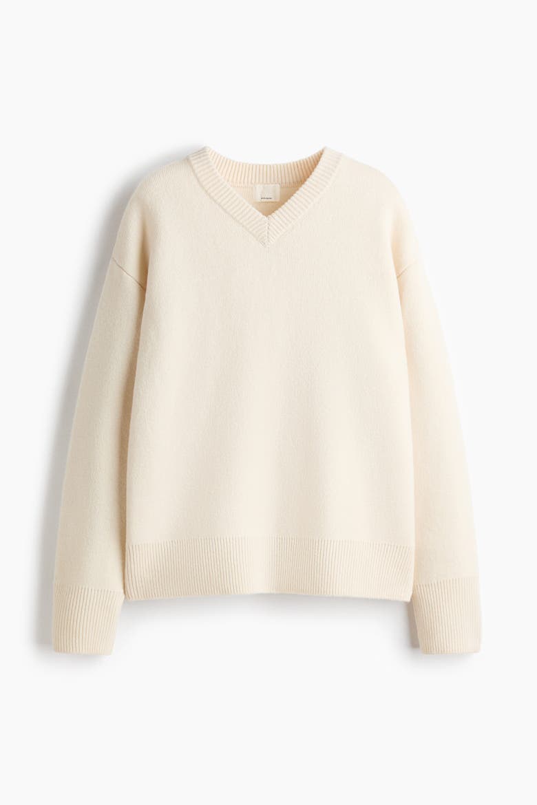 Wool-blend Jumper, Alternate, color, Cream