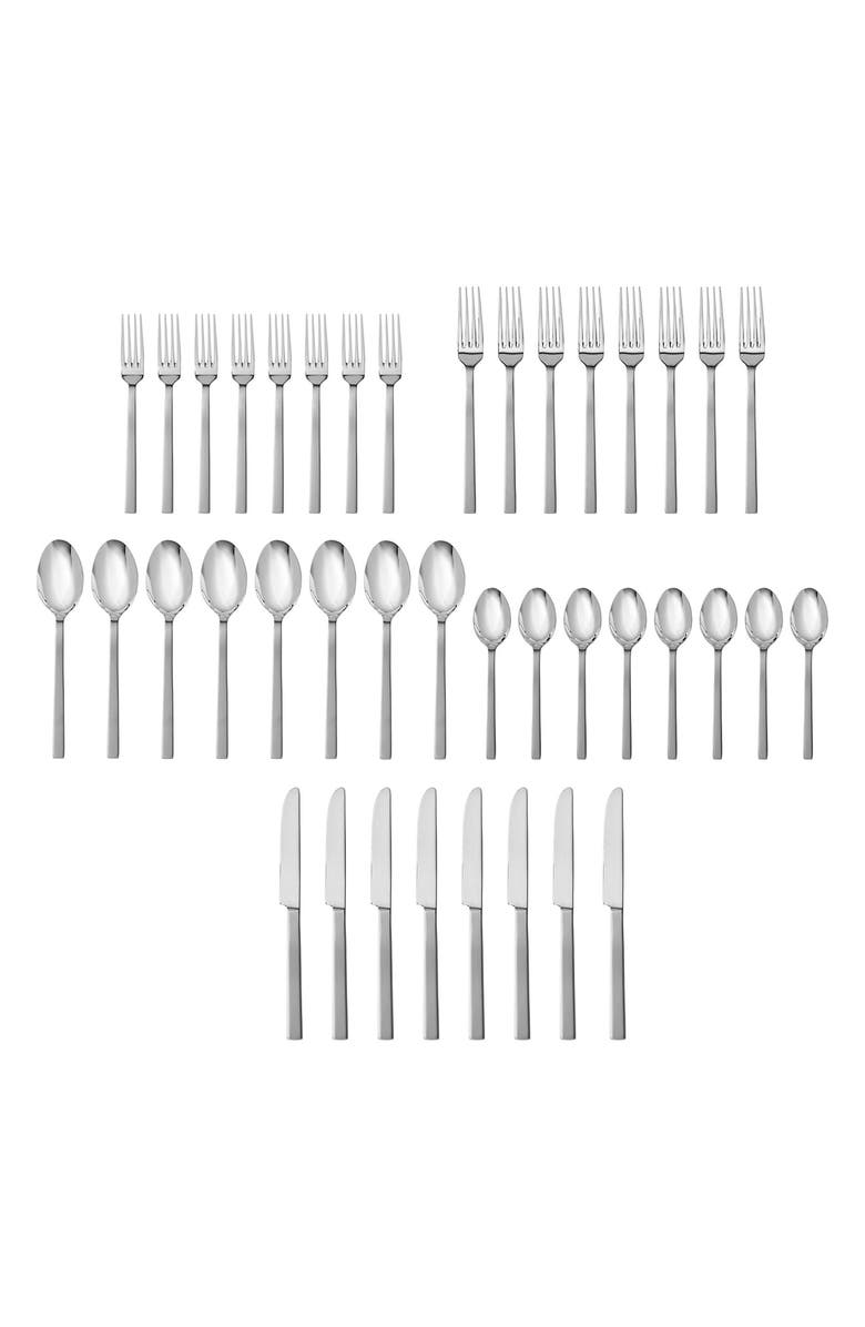 Fortessa Viggo Satin 40-Piece Flatware Set, Main, color,