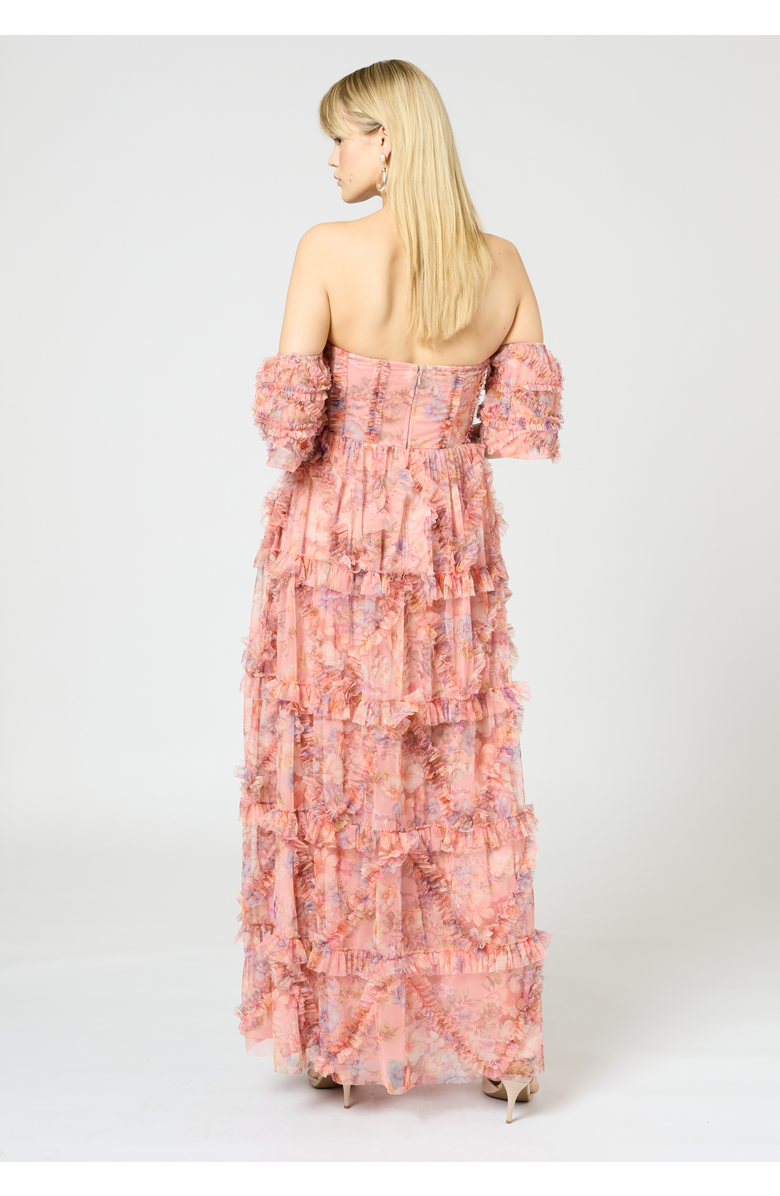 BEAUUT Ruffle maxi Dress, Alternate, color, Multicolor