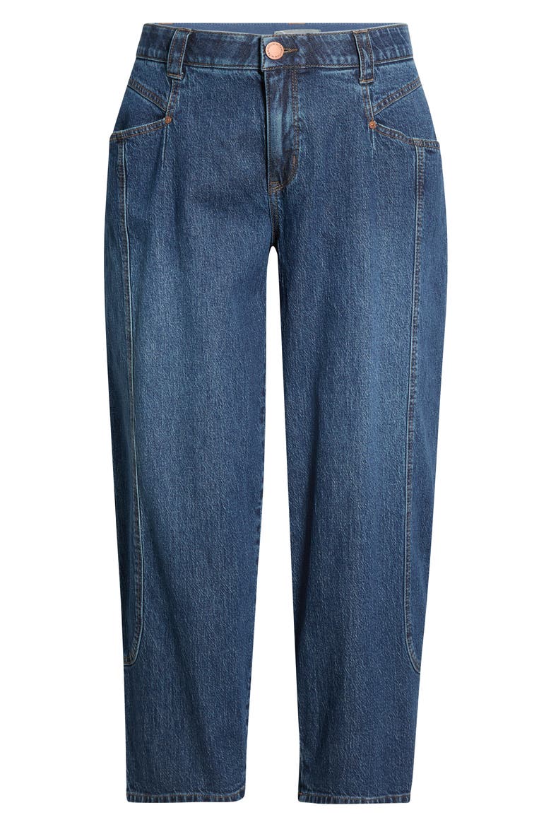 High Waist Ankle Barely Barrel Jeans, Alternate, color, BLUE