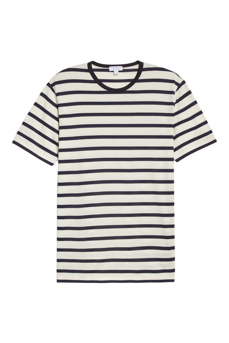 Stripe T-Shirt, Alternate, color, WHITE/ NAVY