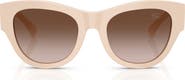 Burberry 52mm Round Sunglasses