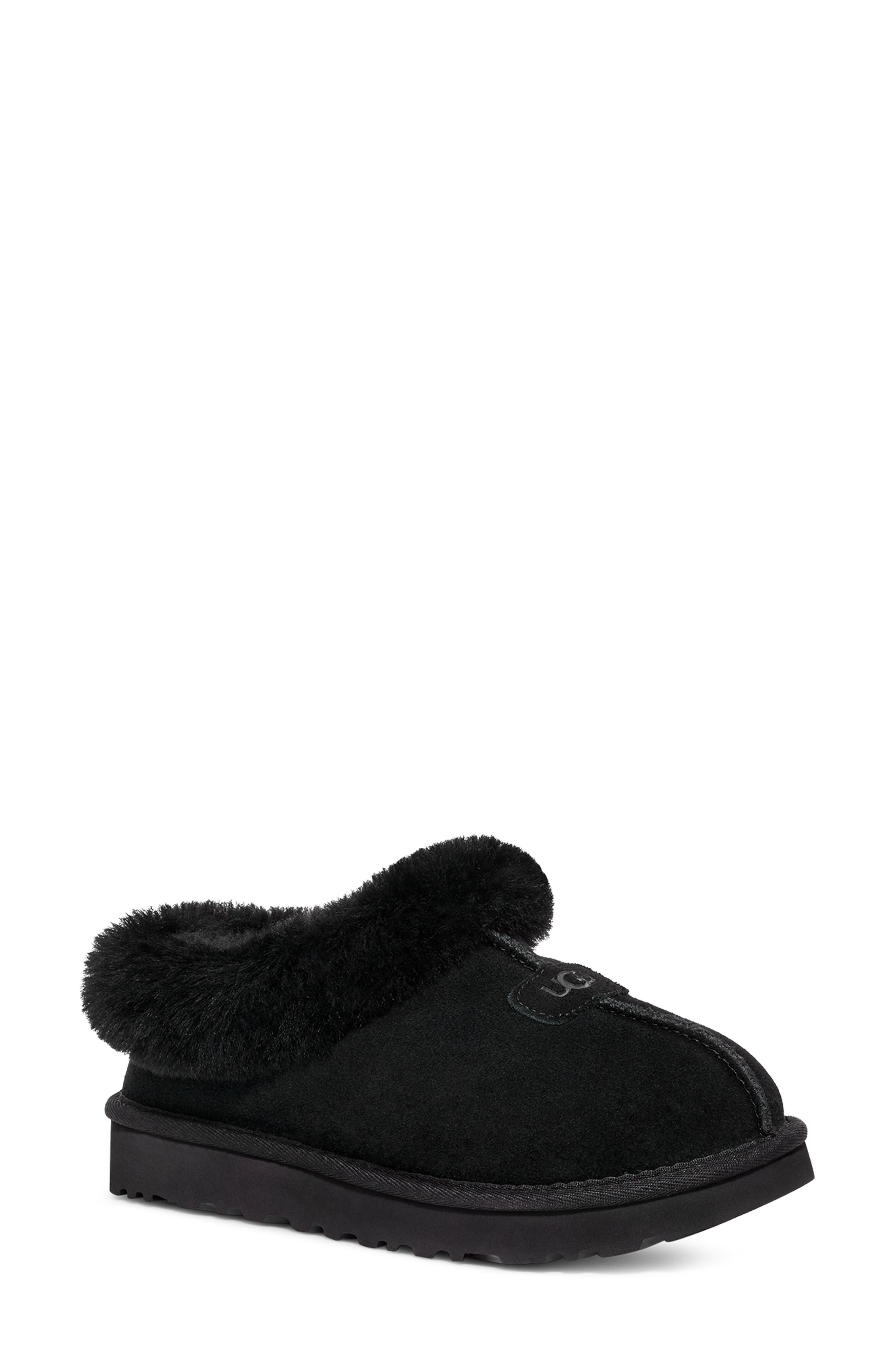 UGG<sup>®</sup> Tazzette Genuine Shearling Collar Slipper, Main, color, 