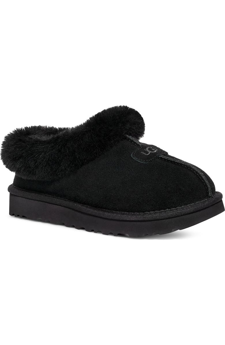 UGG<sup>®</sup> Tazzette Genuine Shearling Collar Slipper, Main, color,