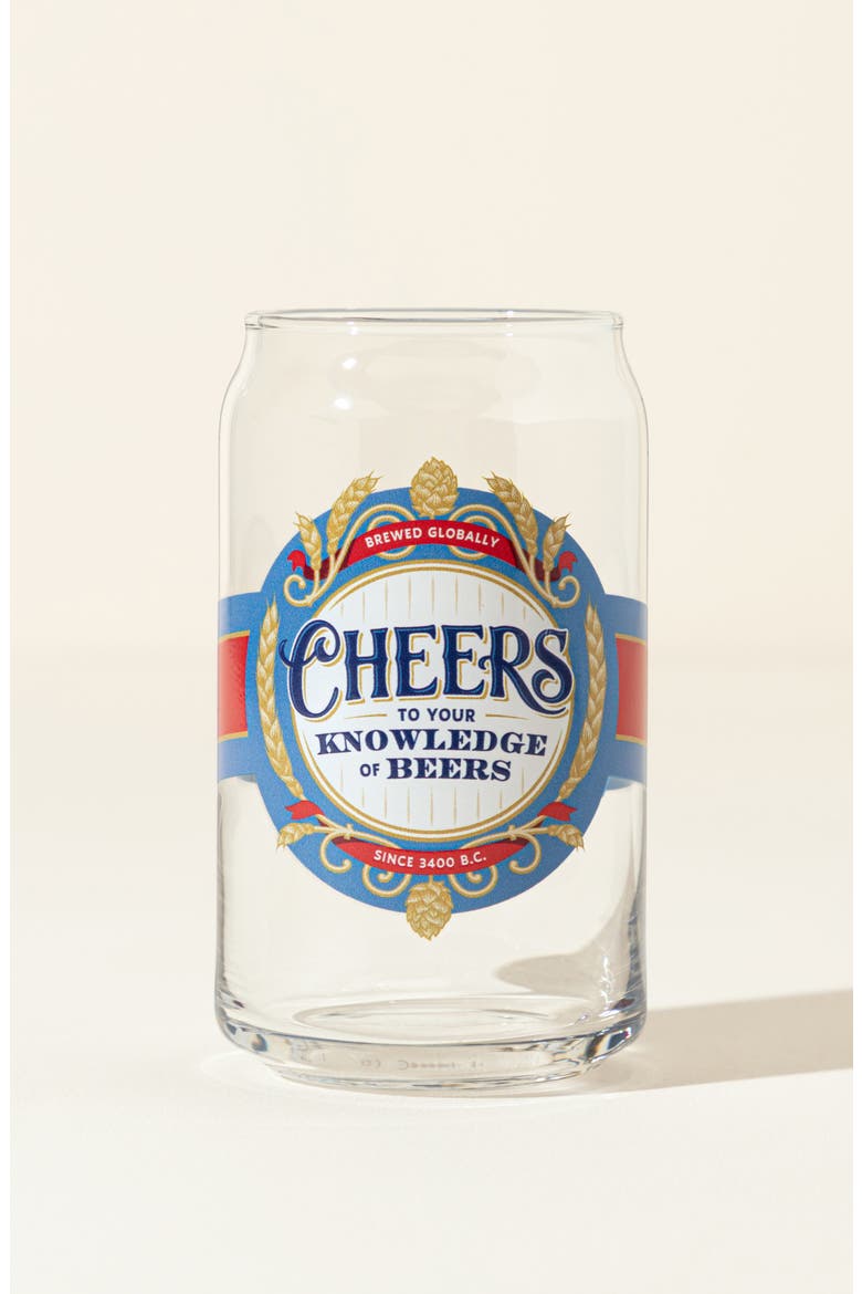 Beer Facts Every Day Interactive QR Can Glass, Main, color, Multi