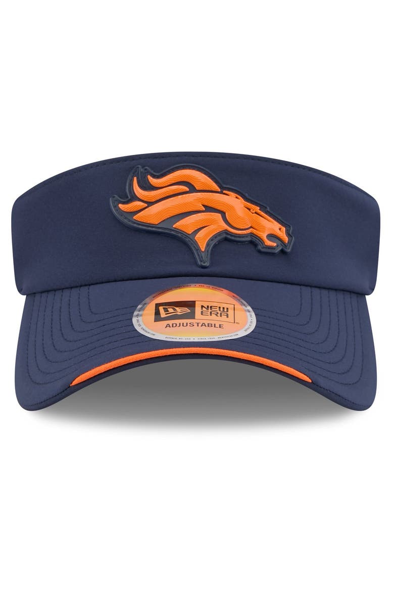 Men's New Era Navy Denver Broncos 2026 Sideline Adjustable Visor, Alternate, color, Navy