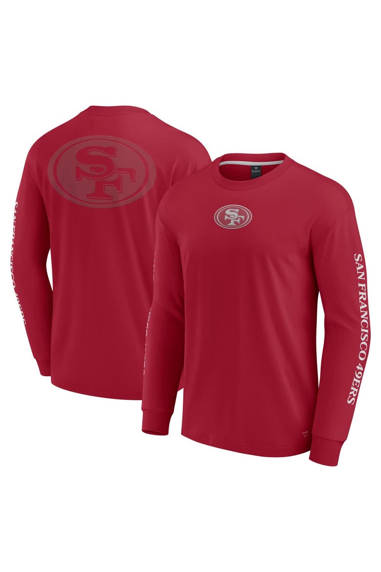 Unisex Fanatics  Scarlet San Francisco 49ers Elements Strive Long Sleeve T-Shirt, Main, color, Scarlet
