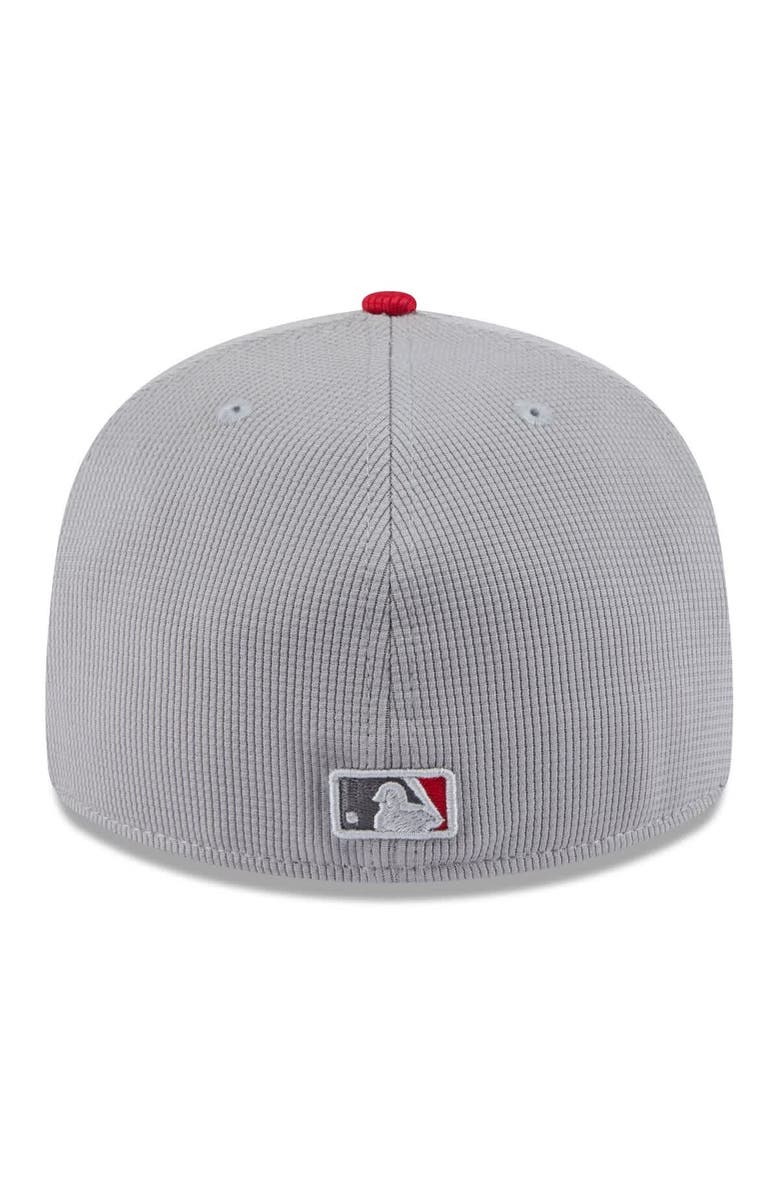 New Era Men's New Era  Gray/Red Philadelphia Phillies 2025 Batting Practice Low Profile 59FIFTY Fitted Hat, Alternate, color, 