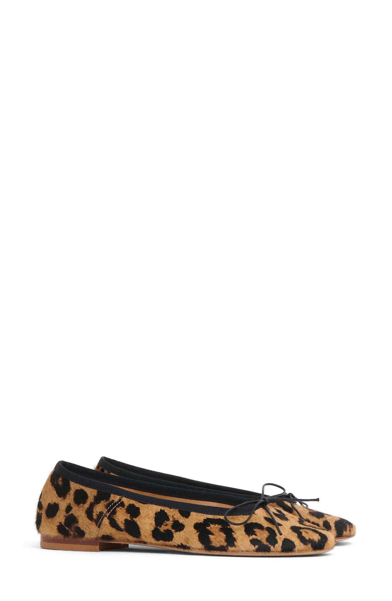 Dance Calf Hair Ballerina Flat, Main, color, LEOPARD/ BLACK