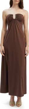 Bardot Carolena Strapless Midi Dress