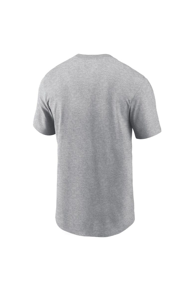 Men's Nike Heather Charcoal Jacksonville Jaguars vs. Buffalo Bills 2023 London Game T-Shirt, Alternate, color, Heather Charcoal