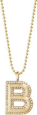 BaubleBar Arianna Initial Pendant Necklace