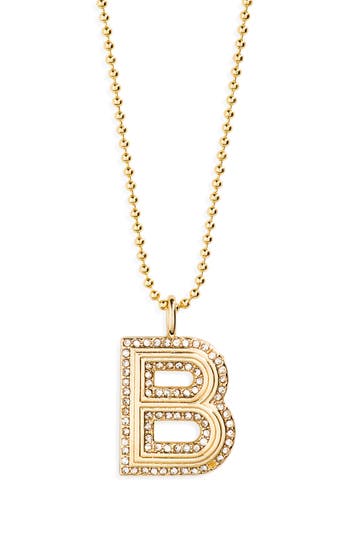 Baublebar Arianna Initial Pendant Necklace In Gold