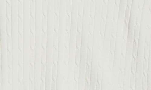 Sporty And Rich Sporty & Rich Mini Cable Polo Top In White