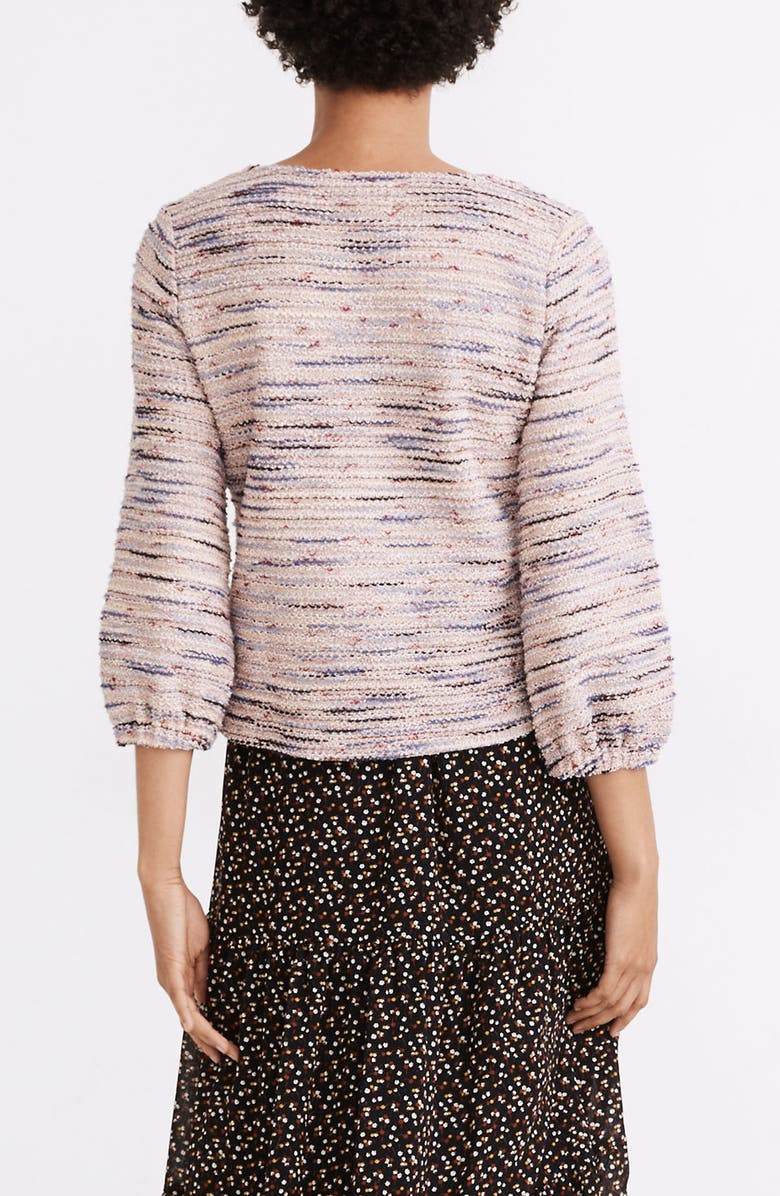 Madewell Daikon Jacquard Knit Top, Alternate, color, 