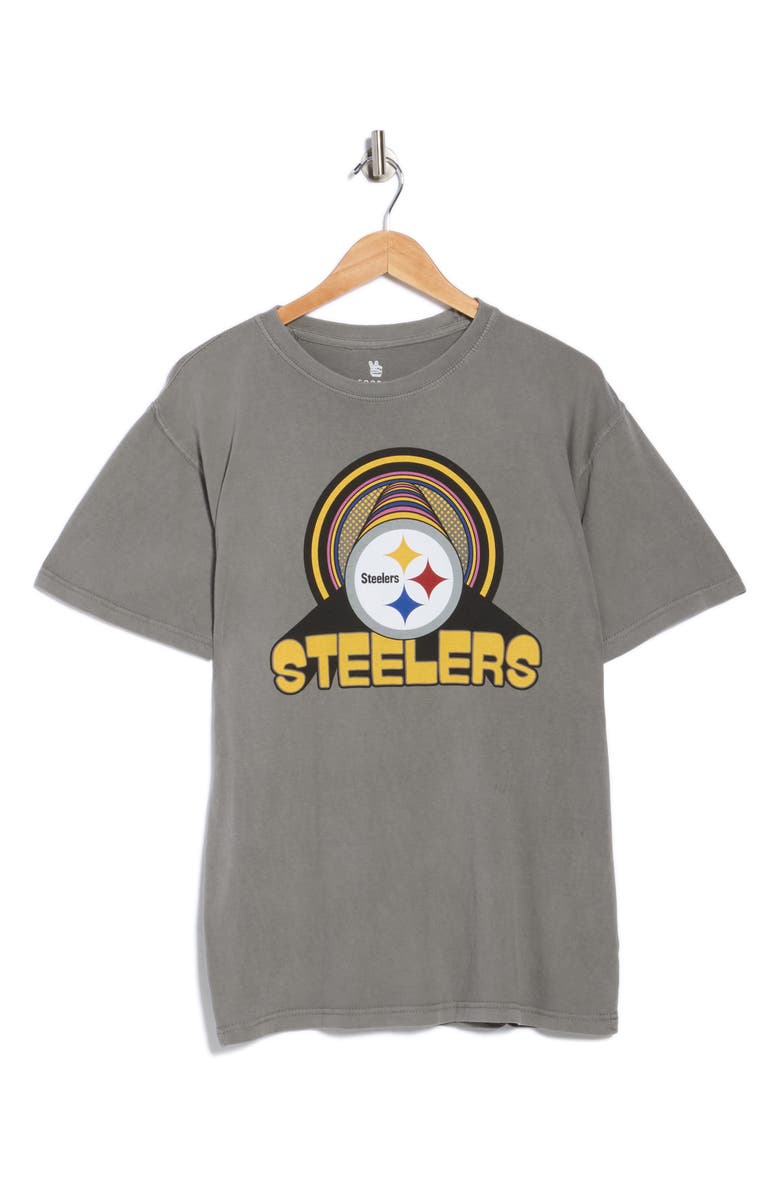 Junk Food Infinite Vibes Steelers T-Shirt, Alternate, color, Graphite