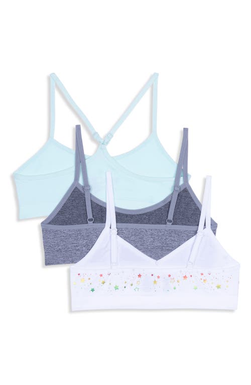 MAIDENFORM MAIDENFORM KIDS' ASSORTED 3-PACK BRALETTES
