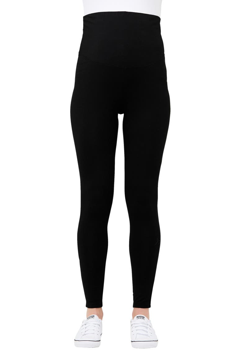 Organic Over Bump Legging, Main, color, Black