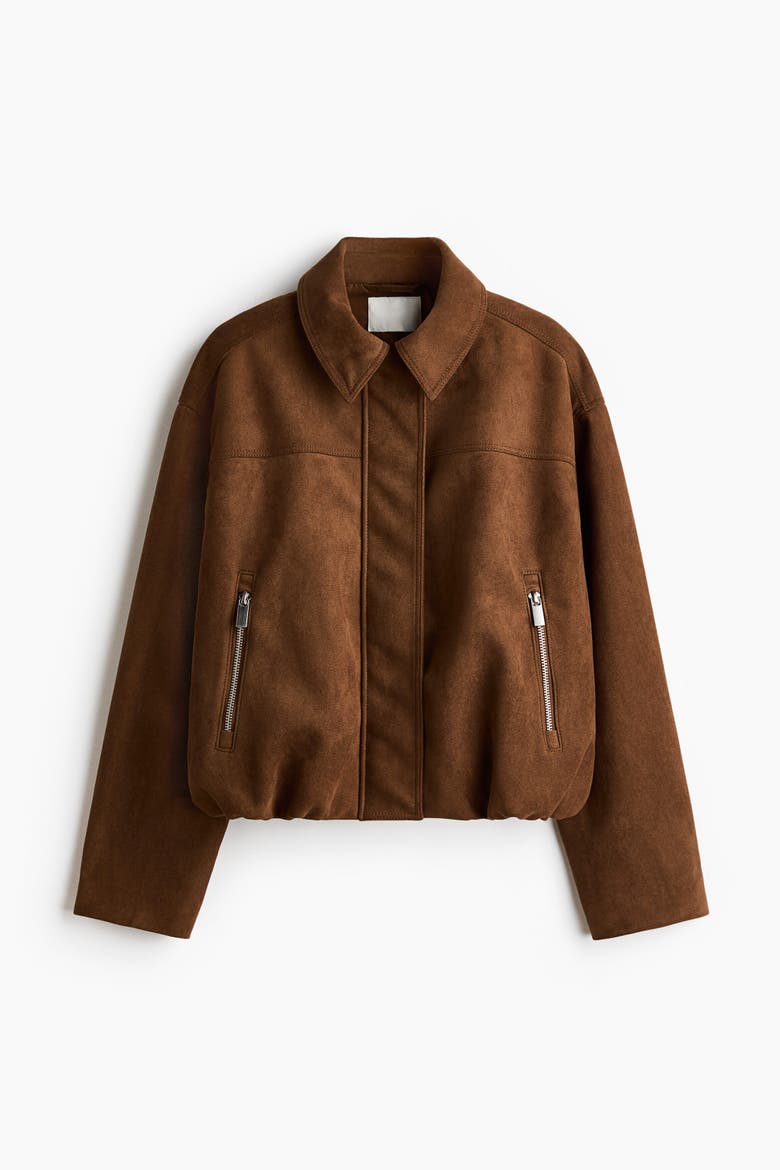 Napped Jacket, Alternate, color, Brown
