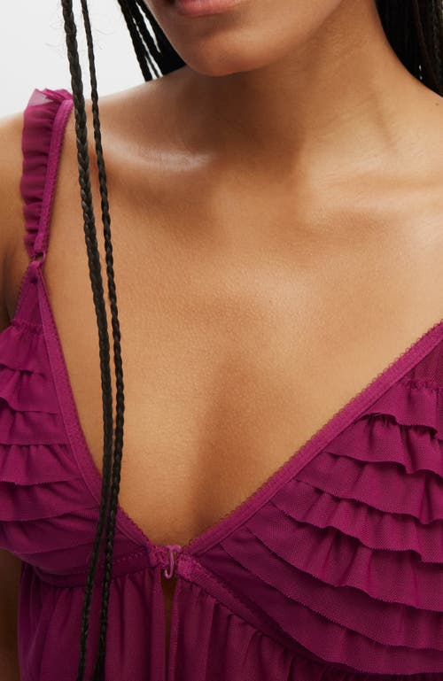 COTTON ON BODY RARA RUFFLE LONGLINE BRALETTE 