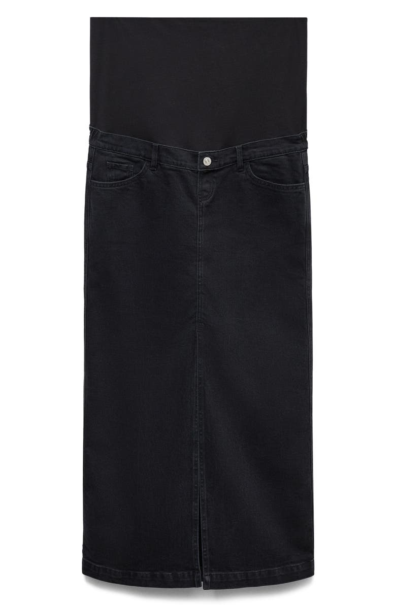 MANGO Denim Midi Maternity Skirt, Alternate, color,