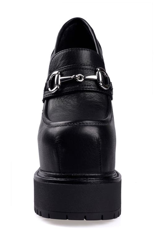 Zigi Thai Platform Bit Loafer Pump In Black