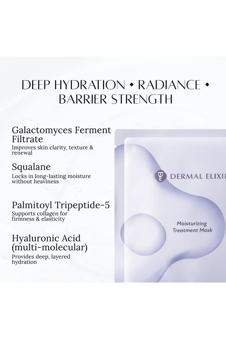 Moisturizing Treatment Sheet Mask 4x25ml, Alternate, color, NA