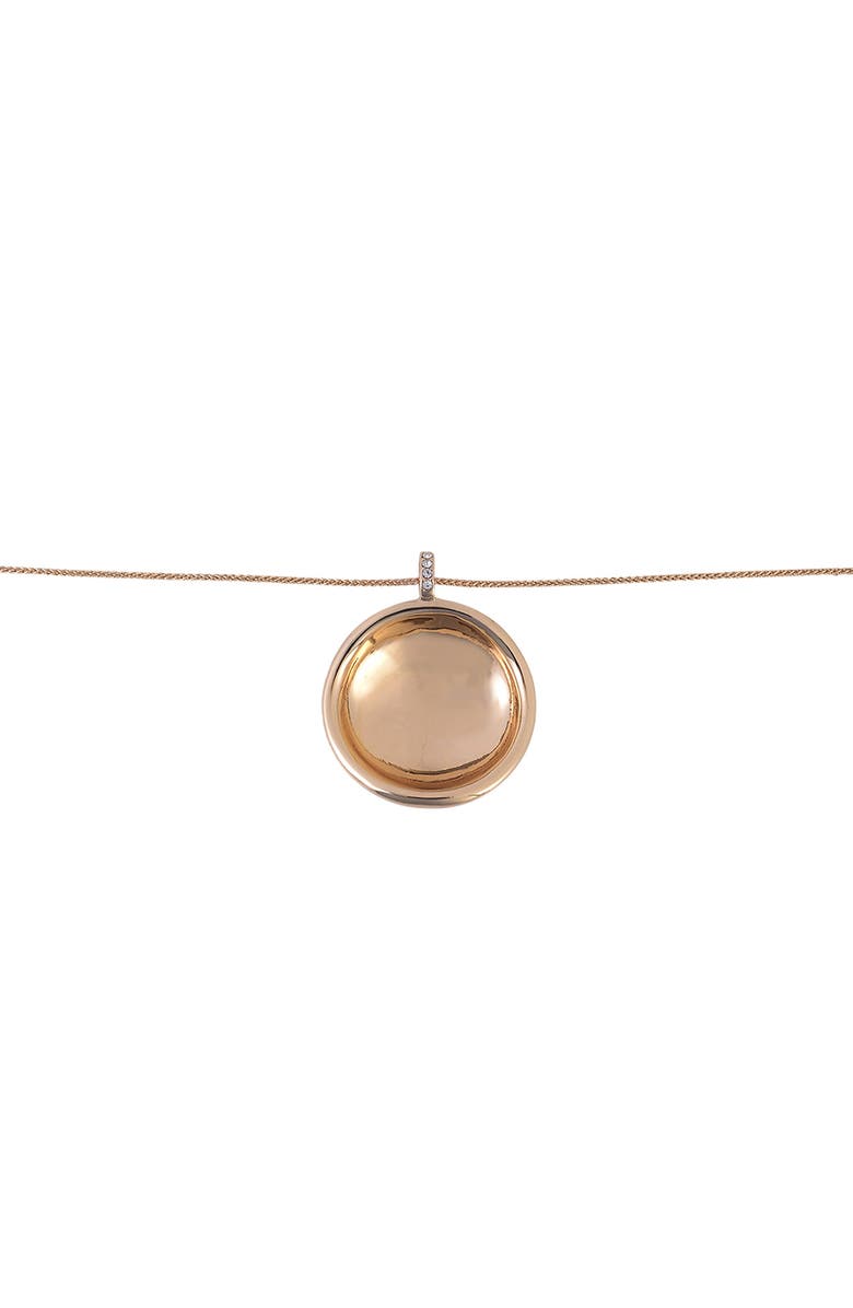 Laundry by Shelli Segal Crystal Round Pendant Necklace, Alternate, color,