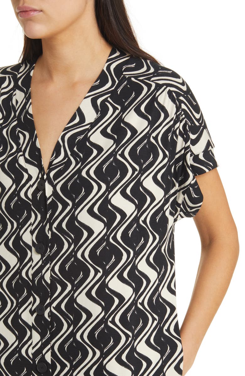 Masai Copenhagen Odera Abstract Print Shift Dress, Alternate, color, 