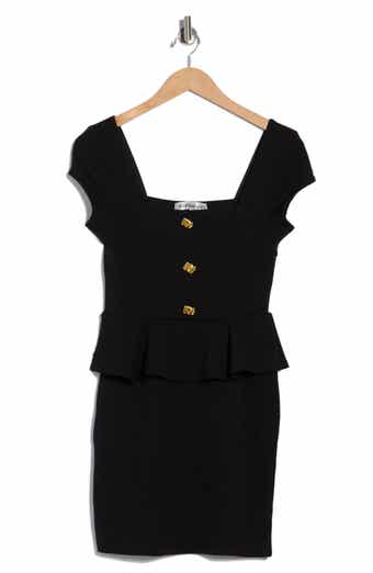 Madden Girl Cap Sleeve Peplum Minidress