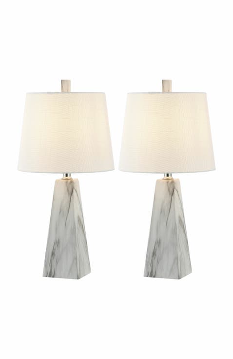 Owen Contemporary Resin LED Table Lamp (Set of 2)