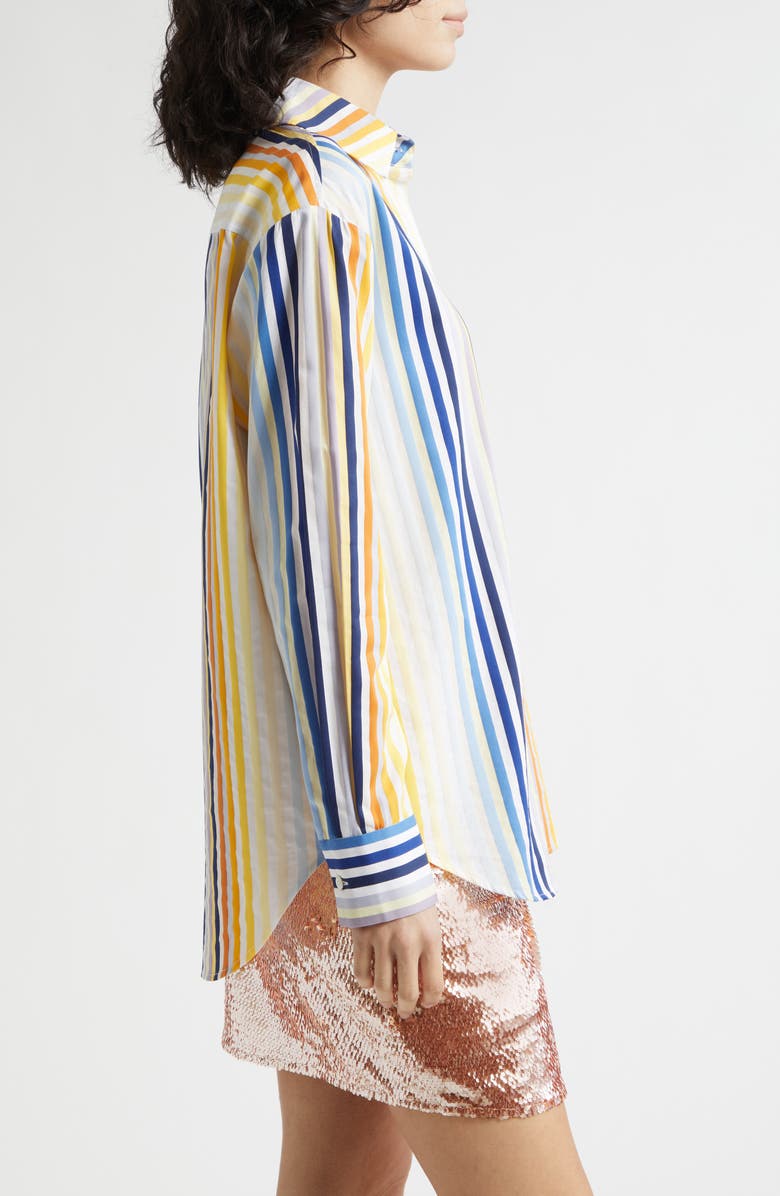 Toccin Brennan Stripe Boyfriend Shirt, Alternate, color,
