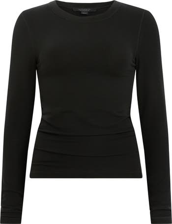 オールセインツ AllSaints Bec Long Sleeve Tee レディース シャツ トップス Black AllSaints Bec Long Sleeve T-Shirt | Nordstrom