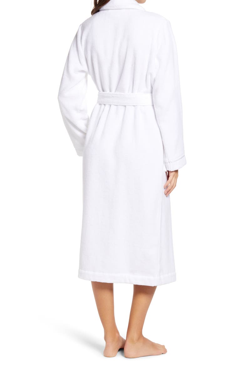 Hydro Cotton Terry Robe, Alternate, color, WHITE