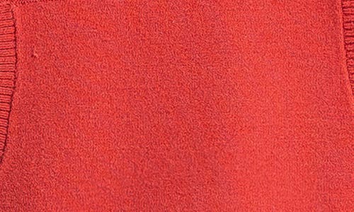 Max Studio Drawstring Hem Pullover Sweater In Red Cranberry