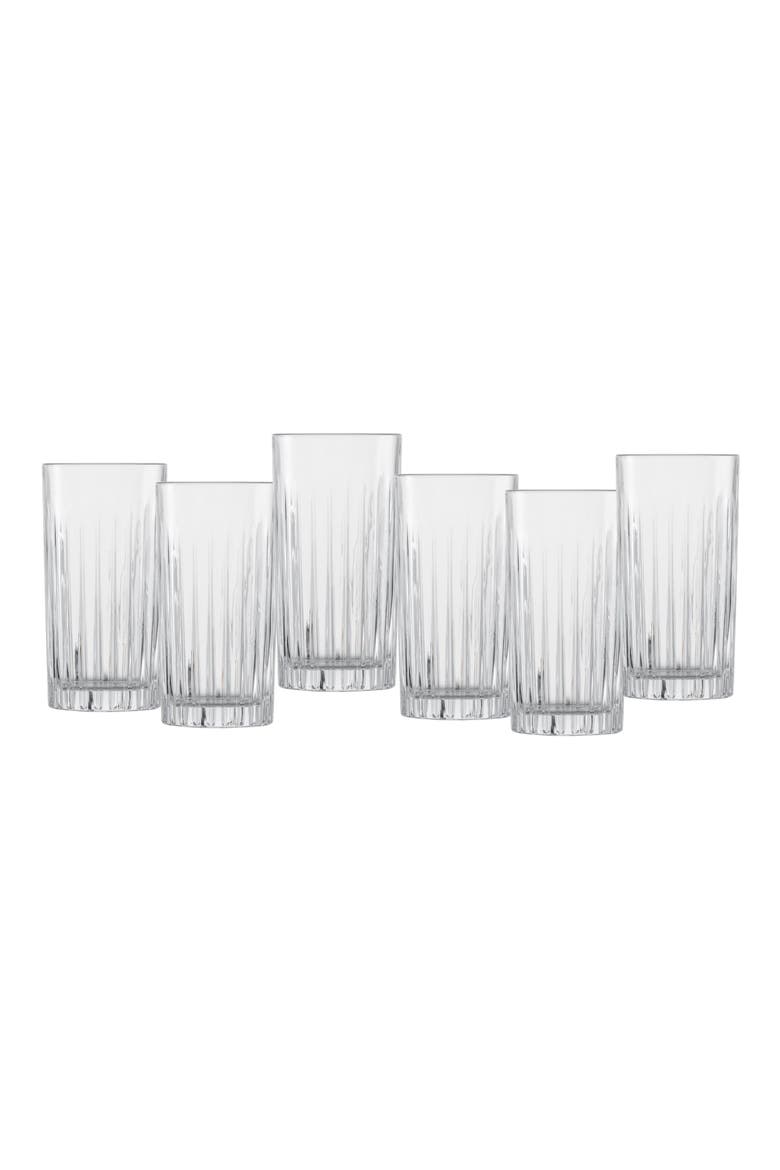 Show and Stage Set of 6 Cocktail Glasses, Main, color, CLEAR