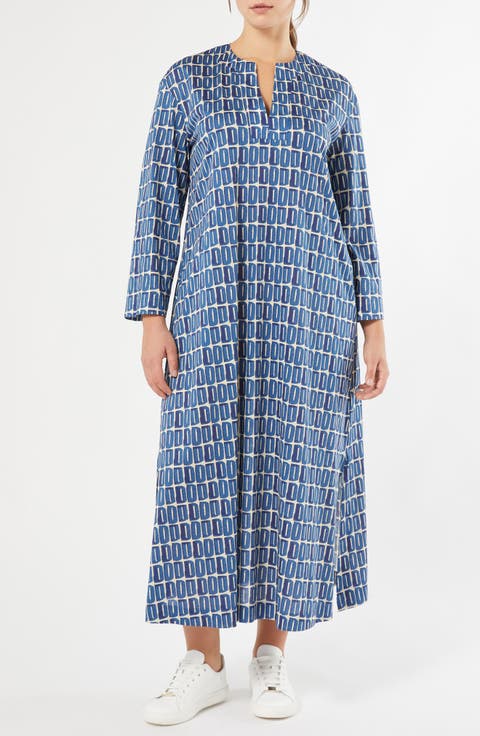 Ancella Cotton Jersey Midi Dress (Plus)